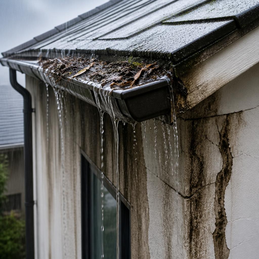 雨漏りの原因とは？雨樋の詰まりに要注意！